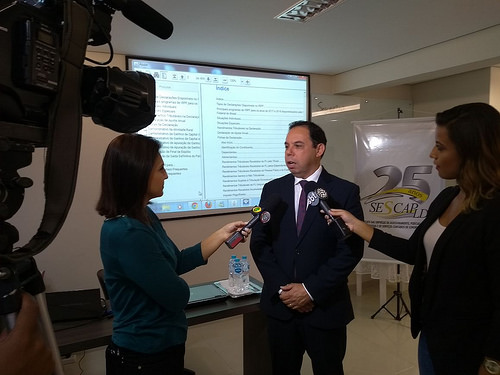 Sescap-Ldr realiza coletiva de imprensa da declaração do IR 2018